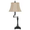 31 in. Oil Rubbed Bronze Metal Swing-Arm Table Lamp by CAL Lighting