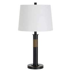 Summerfield 26 in. Oil Rubbed Bronze Metal Indoor Table Lamp with Shade by CAL Lighting