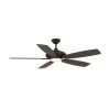 Laskintown 52 in LED Indoor Oil Rubbed Bronze Finish Ceiling Fan with Remote by MINKA-AIRE