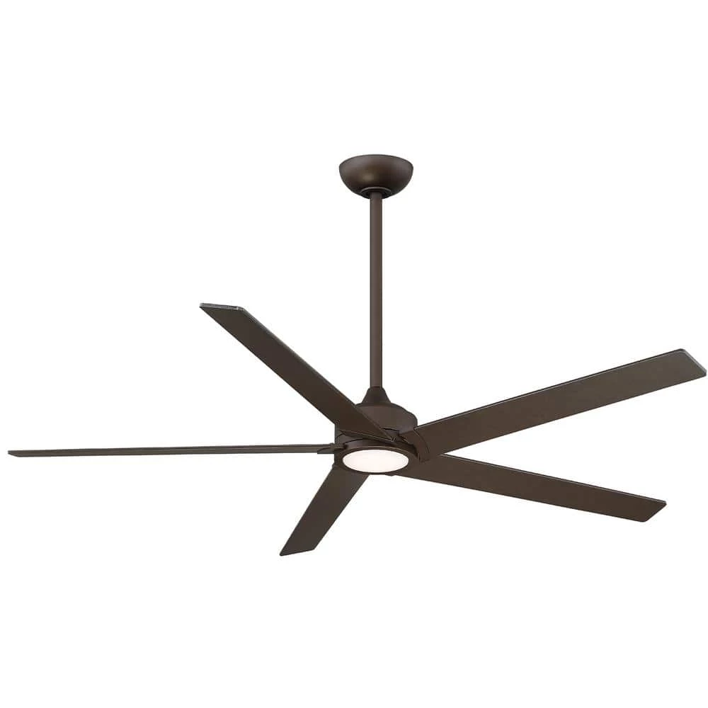 Woodhaven 60 in. LED Indoor Oil Rubbed Bronze Ceiling Fan with Remote by MINKA-AIRE