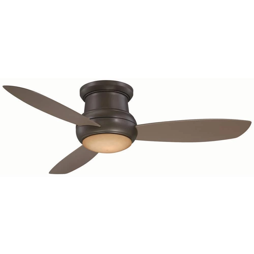 Concept II Wet 52 in. Integrated LED Indoor/Outdoor Oil Rubbed Bronze Ceiling Fan with Light with Wall Control by MINKA-AIRE
