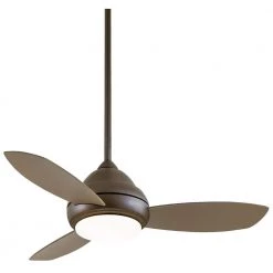 Concept I 44 in. Integrated LED Indoor Oil Rubbed Bronze Ceiling Fan with Light with Remote Control by MINKA-AIRE