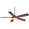 Lun-Aire 54 in. Integrated LED Indoor Oil Rubbed Bronze Ceiling Fan with Light by MINKA-AIRE