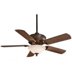 Bolo 52 in. LED Indoor Oil Rubbed Bronze Ceiling Fan with Light and Remote Control by MINKA-AIRE