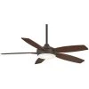 Espace 52 in. Integrated LED Indoor Oil Rubbed Bronze Ceiling Fan with Light with Remote Control by MINKA-AIRE