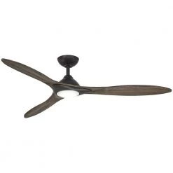 Sleek 60 in. Integrated LED Indoor Oil Rubbed Bronze Smart Ceiling Fan with Light with Remote Control by MINKA-AIRE
