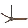 Rudolph 52 in. Indoor Oil Rubbed Bronze with Tobacco Ceiling Fan with Wall Control by MINKA-AIRE