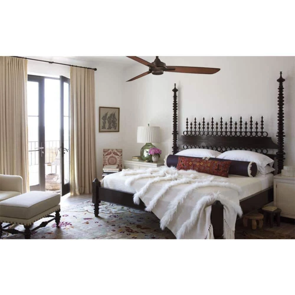 Rudolph 52 in. Indoor Oil Rubbed Bronze with Tobacco Ceiling Fan with Wall Control by MINKA-AIRE - Image 2