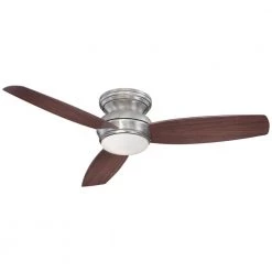 Traditional Concept 52 in. Integrated LED Indoor/Outdoor Pewter Ceiling Fan with Light with Wall Control by MINKA-AIRE