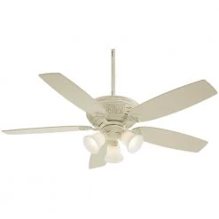 Classica 54 in. Integrated LED Indoor Provencal Blanc Ceiling Fan with Remote by MINKA-AIRE