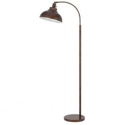 Dijon 61 in. Rust Metal Indoor Floor Lamp with Adjustable Head by CAL Lighting