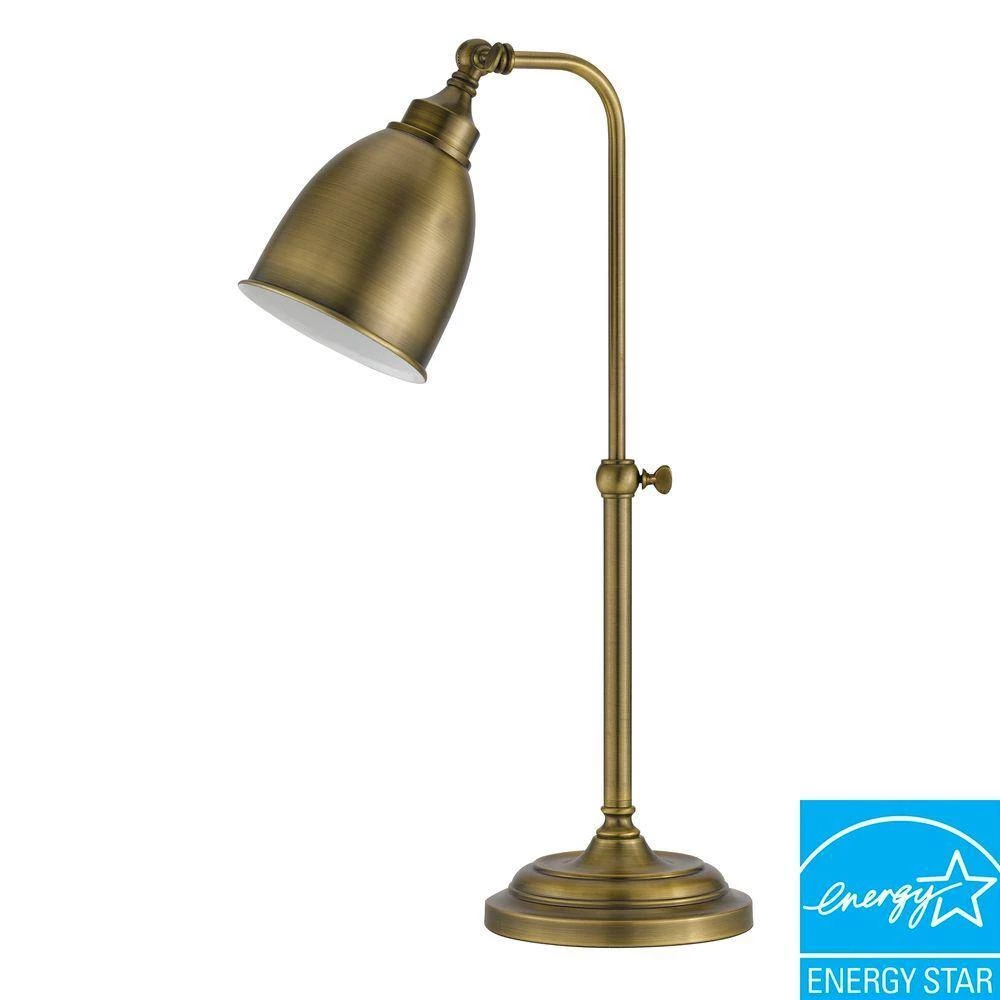 25 in. Rust Metal Adjustable Pharmacy Table Lamp by CAL Lighting - Image 3