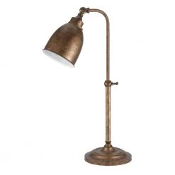 25 in. Rust Metal Adjustable Pharmacy Table Lamp by CAL Lighting