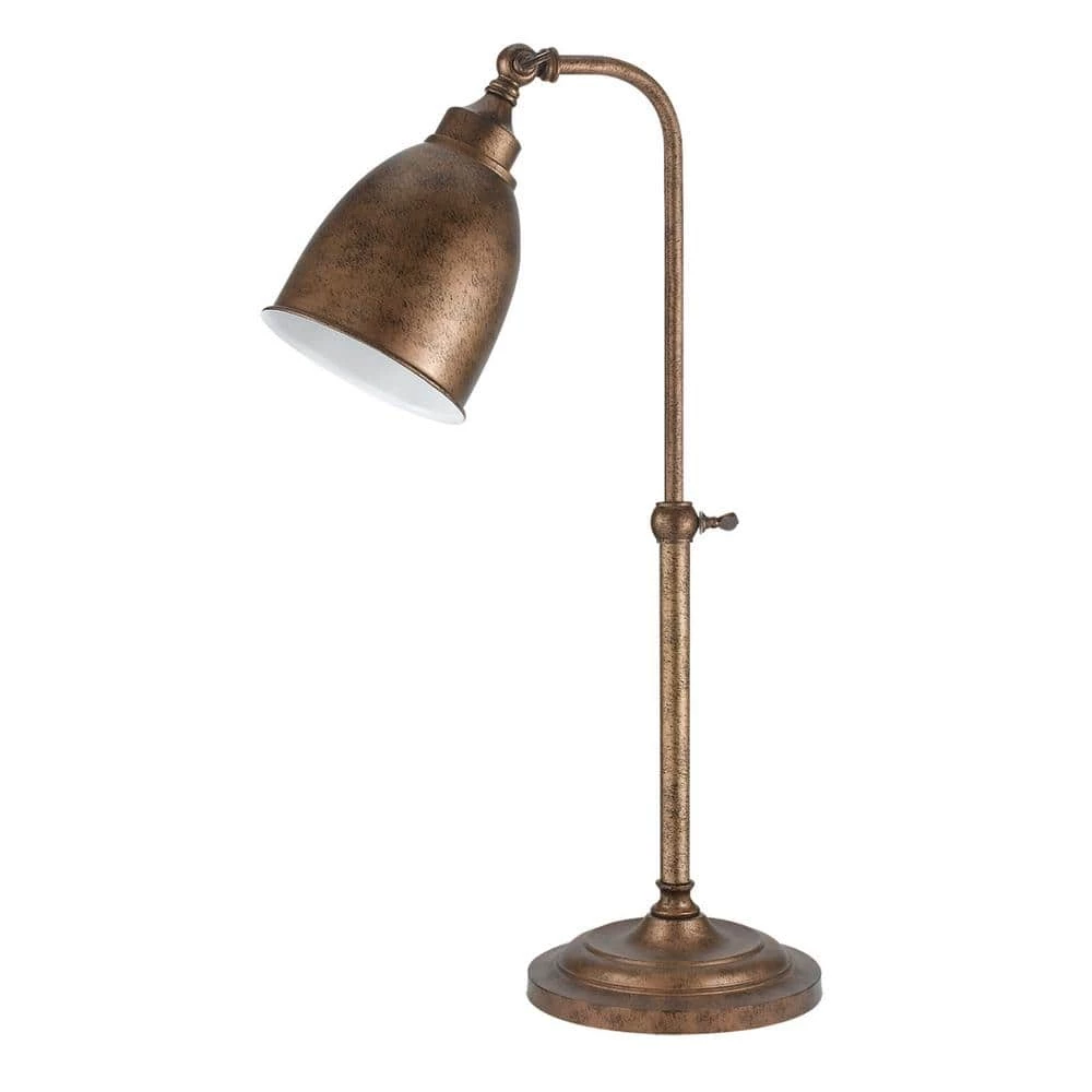 25 in. Rust Metal Adjustable Pharmacy Table Lamp by CAL Lighting