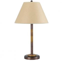24 in. Rust Metal Table Lamp by CAL Lighting