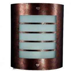 10 in. x 81/2 in. in Rust PLC Wall Lamp by CAL Lighting