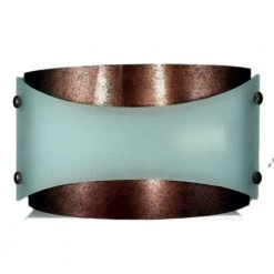 7 in. x 12-1/2 in. PLC Wall Lamp in Rust Finish by CAL Lighting