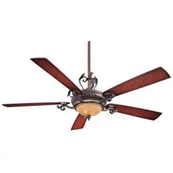 Napoli II 68 in. Integrated LED Indoor Sterling Walnut Ceiling Fan with Wall Control by MINKA-AIRE