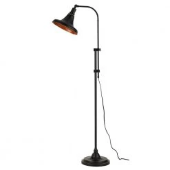 58 in. H Dark Bronze Metal Floor Lamp with Adjustable Height by CAL Lighting