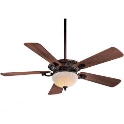 Volterra 52 in. LED Indoor Volterra Bronze Ceiling Fan with Light and Wall Control by MINKA-AIRE