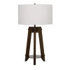 31.5 in. Ash Wood Tripod Table Lamp with Walnut Finish Color by CAL Lighting