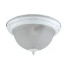 13.30 in. Dia 2-Light White Flush Mount Ceiling Light by CAL Lighting