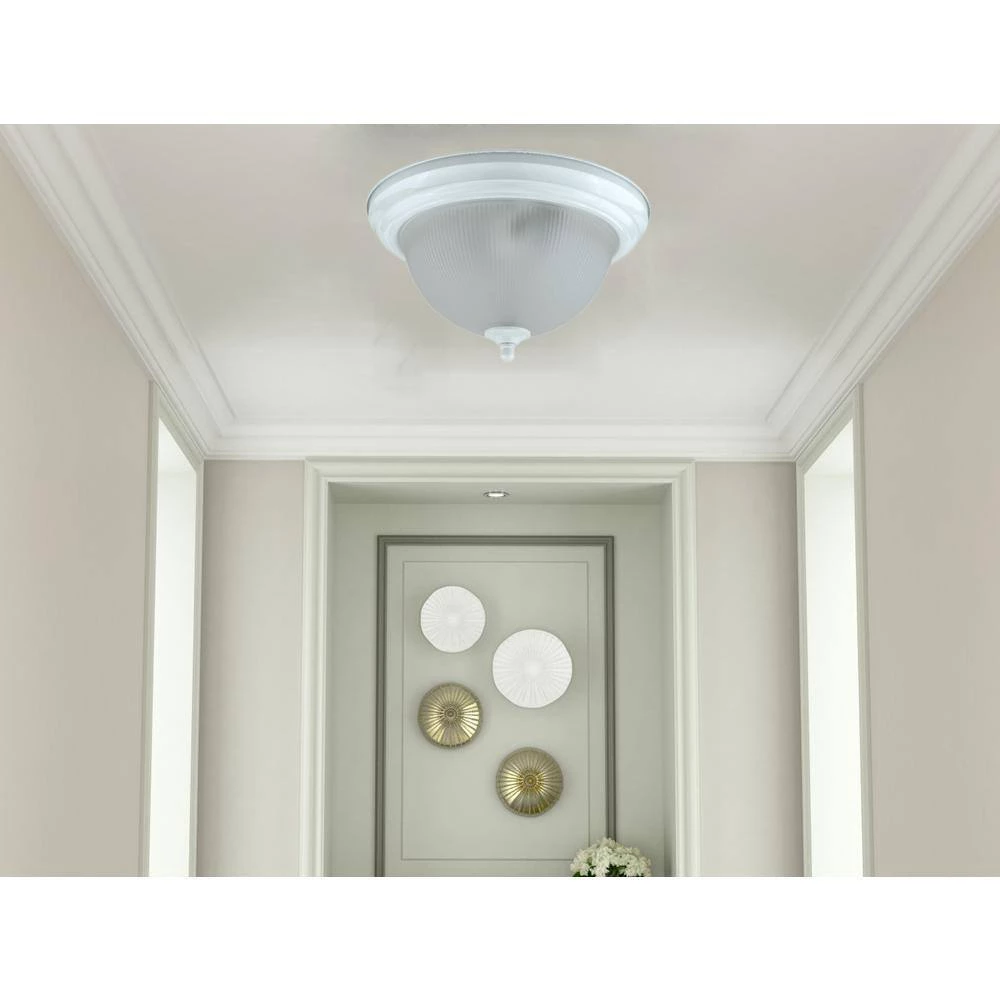 5 in. H 2-Light White Flush Mount Ceiling Light by CAL Lighting - Image 2