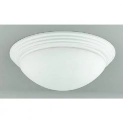 16 in. Dia White Flush Mount Light by CAL Lighting