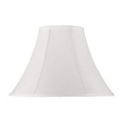 12 in. White Bell Stretched Faux Silk Shade by CAL Lighting