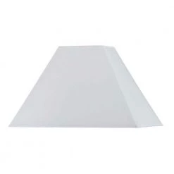 16 in. White Square Hardback Fabric Shade by CAL Lighting