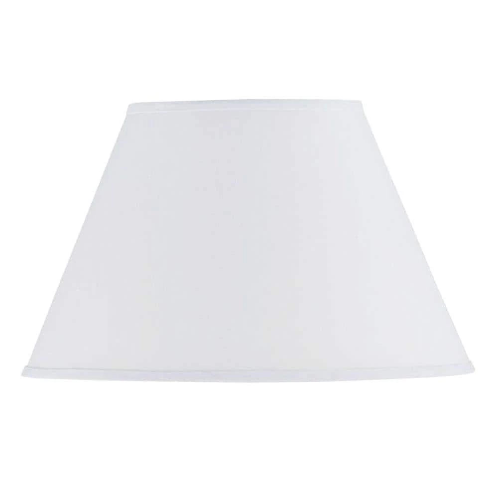 11.5 in. White Hardback Fabric Lamp Shade by CAL Lighting