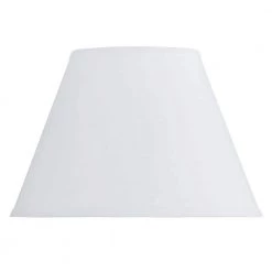 8.5 in. White Hardback Fabric Lamp Shade by CAL Lighting