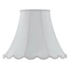 12 in. White Vertical Piped Scallop Bell Shade by CAL Lighting