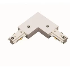 0.8 in. White Metal L Shape Connector by CAL Lighting