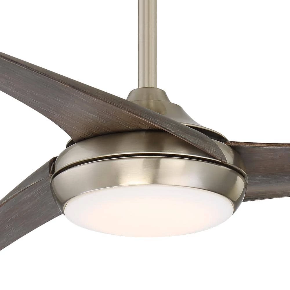 AstroFlow 52 in. LED Indoor Brushed Nickel Steel Ceiling Fan with Remote by MINKA-AIRE - Image 4