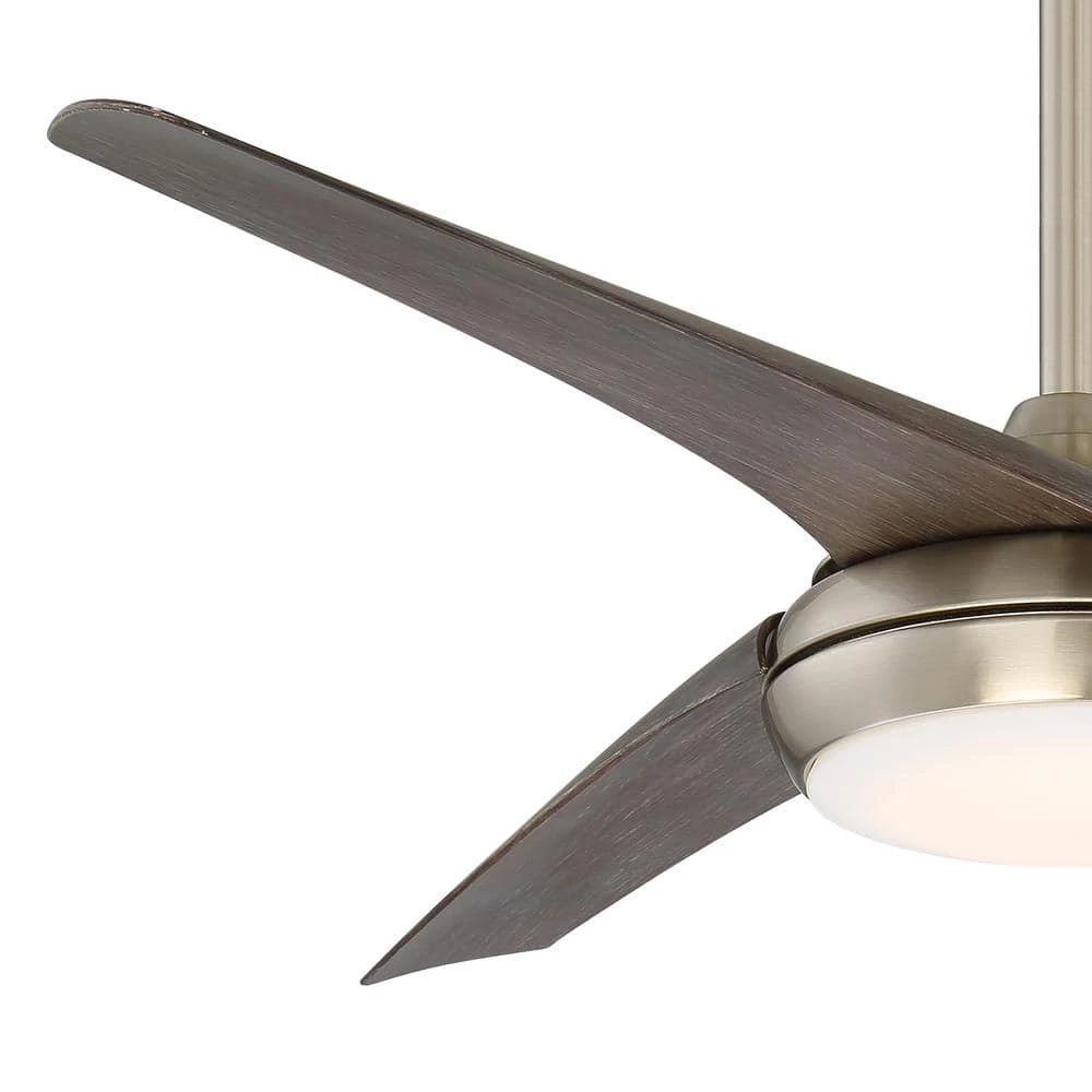AstroFlow 52 in. LED Indoor Brushed Nickel Steel Ceiling Fan with Remote by MINKA-AIRE - Image 3