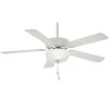 Contractor Uni-Pack 52 in. LED Indoor White Ceiling Fan with Light Kit by MINKA-AIRE
