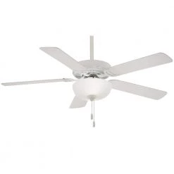 Contractor Uni-Pack 52 in. LED Indoor White Ceiling Fan with Light Kit by MINKA-AIRE