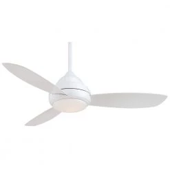 Concept I 52 in. Integrated LED Indoor White Ceiling Fan with Light with Remote Control by MINKA-AIRE