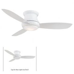 Concept II 52 in. Integrated LED Indoor White Ceiling Fan with Light with Remote Control by MINKA-AIRE