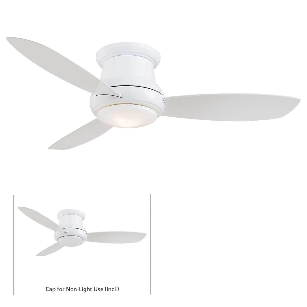 Concept II 52 in. Integrated LED Indoor White Ceiling Fan with Light with Remote Control by MINKA-AIRE