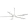 Cone 54 in. Integrated LED Indoor/Outdoor White Ceiling Fan with Light with Remote Control by MINKA-AIRE
