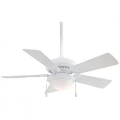 Supra 44 in. LED Indoor White Ceiling Fan by MINKA-AIRE