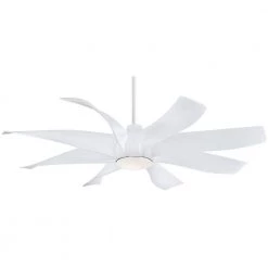 Dream Star 60 in. Integrated LED Indoor White Ceiling Fan with Light with Remote Control by MINKA-AIRE