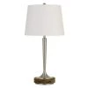28.5 in. H Brushed Steel and Wood Metal Table Lamp by CAL Lighting